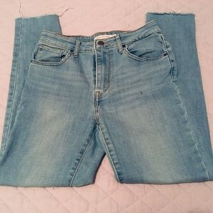 Levi Strauss 721 High Rise Skinny Jeans